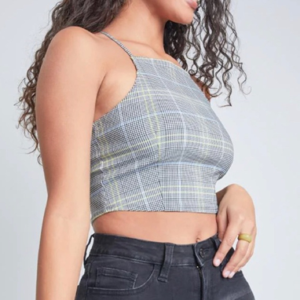 Gingham Business Casual Fashion Tank